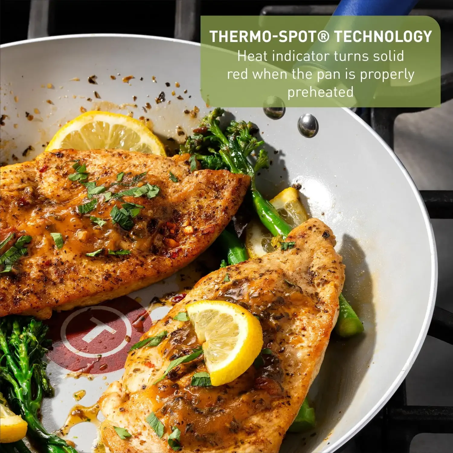 20 Piece Pots and Pans Cookware Set, Electric Blue