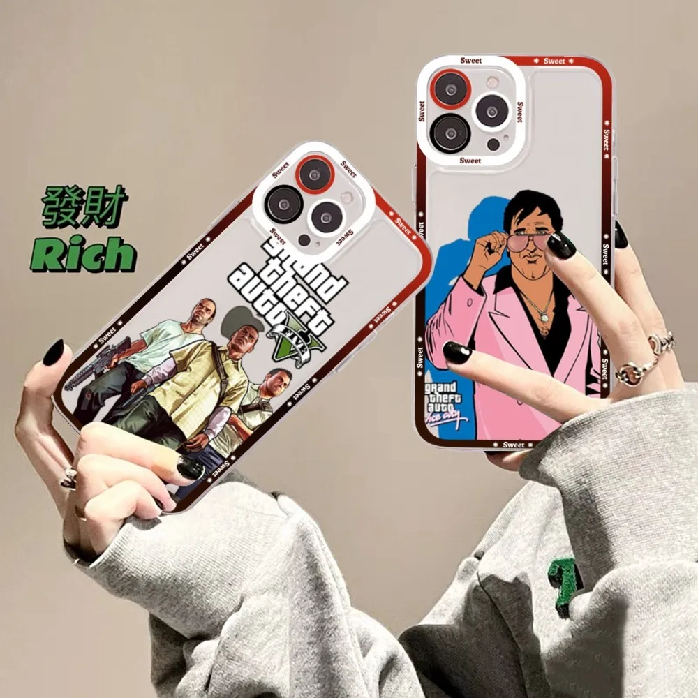 Gta vice city Phone Case For Samsung S 20 S 21 S 22 S 23 lite plus ultra Mobile Cover