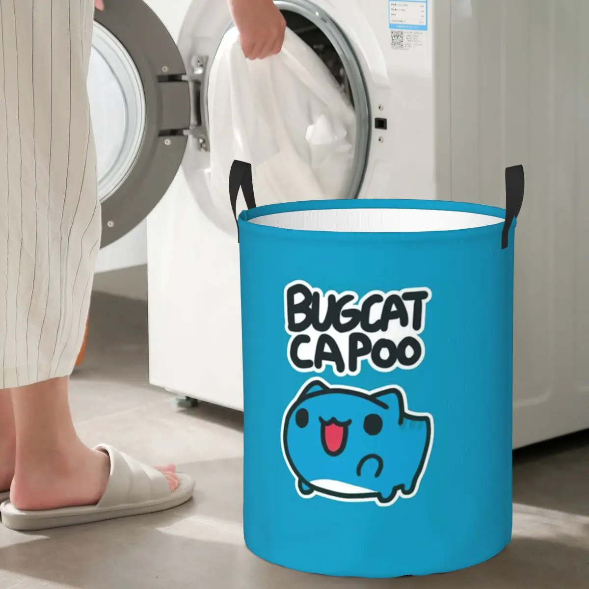 Cestas de Lavandería Plegables con Diseño de Gato de Dibujos Animados, Cesto para Ropa Sucia, Juguetes, Organizador para el Hogar