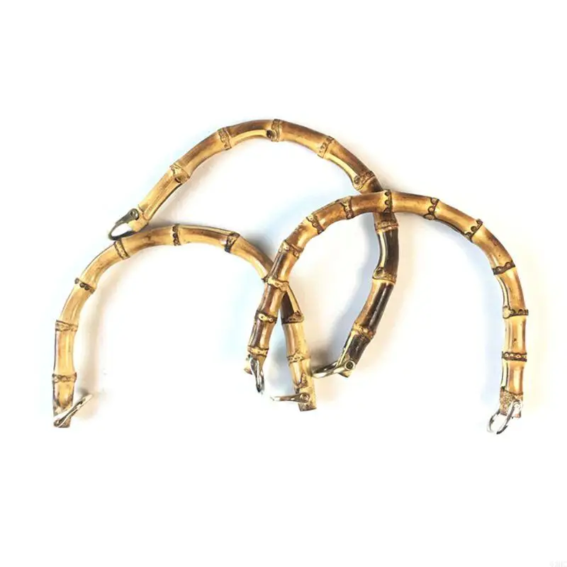 

63HC Bamboo Bag Handle Replacement for DIY Purse Making Handbag Shopping Tote