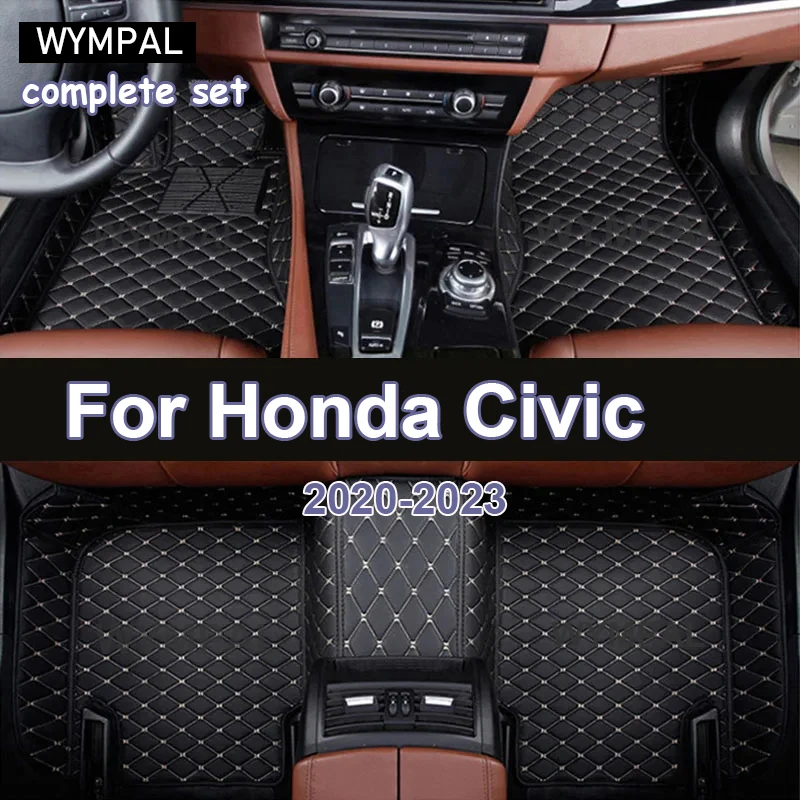 

Автомобильные коврики для Honda Civic 2022-2023, оригинальные автомобильные подкладки для ног, аксессуары для крышки автомобиля