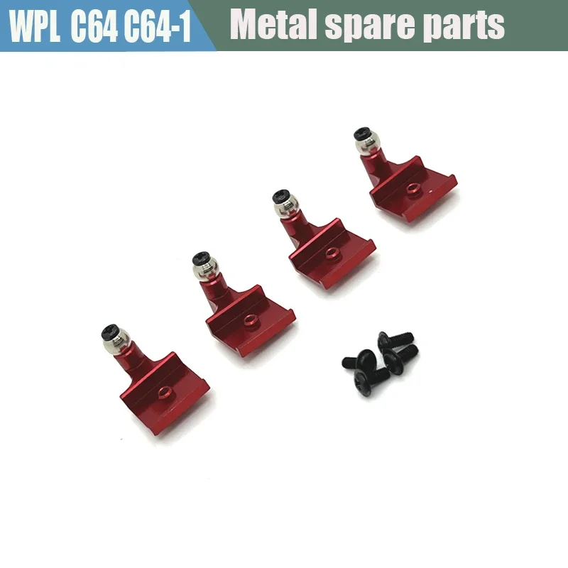 Pedale aggiornato in metallo, tirante, telaio di sospensione, set base timone per parti di automobili WPL 1/16 C64 C64-1 RC Accessori auto