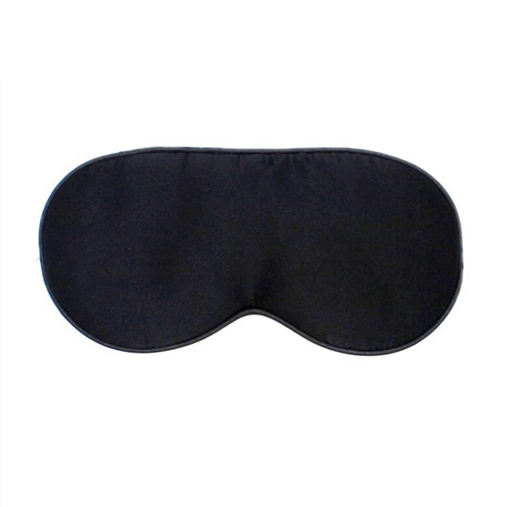 

Silk Sleeping Mask Black Adjustable Strap Lightweight Breathable Eye Mask for Migraine Travel Nap Relaxation Sleep Blindfold