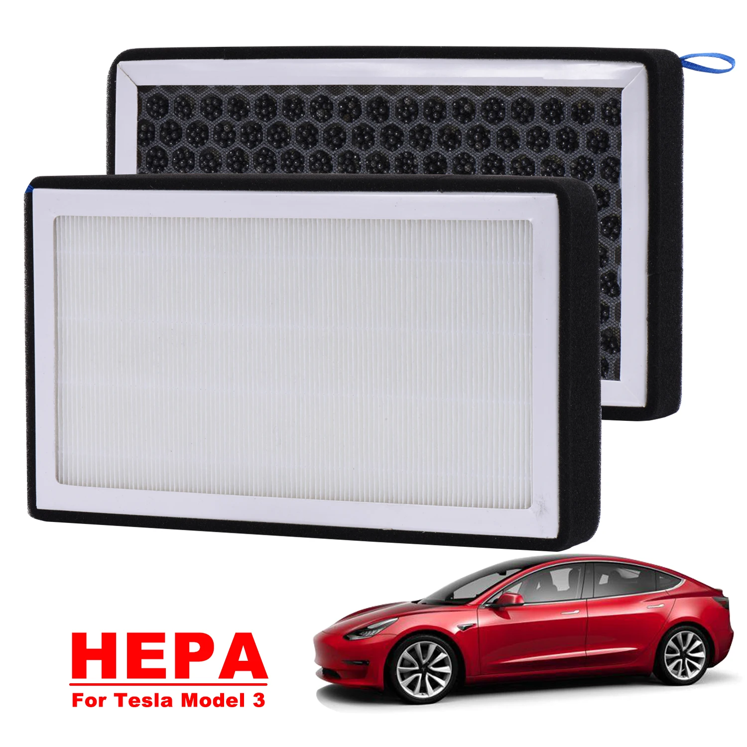 Model 3 HEPA Air Filter Cabin Filter with Activated Carbon Air Conditioner Replacement Kit Cabin Air-Filters For Tesla Model 3