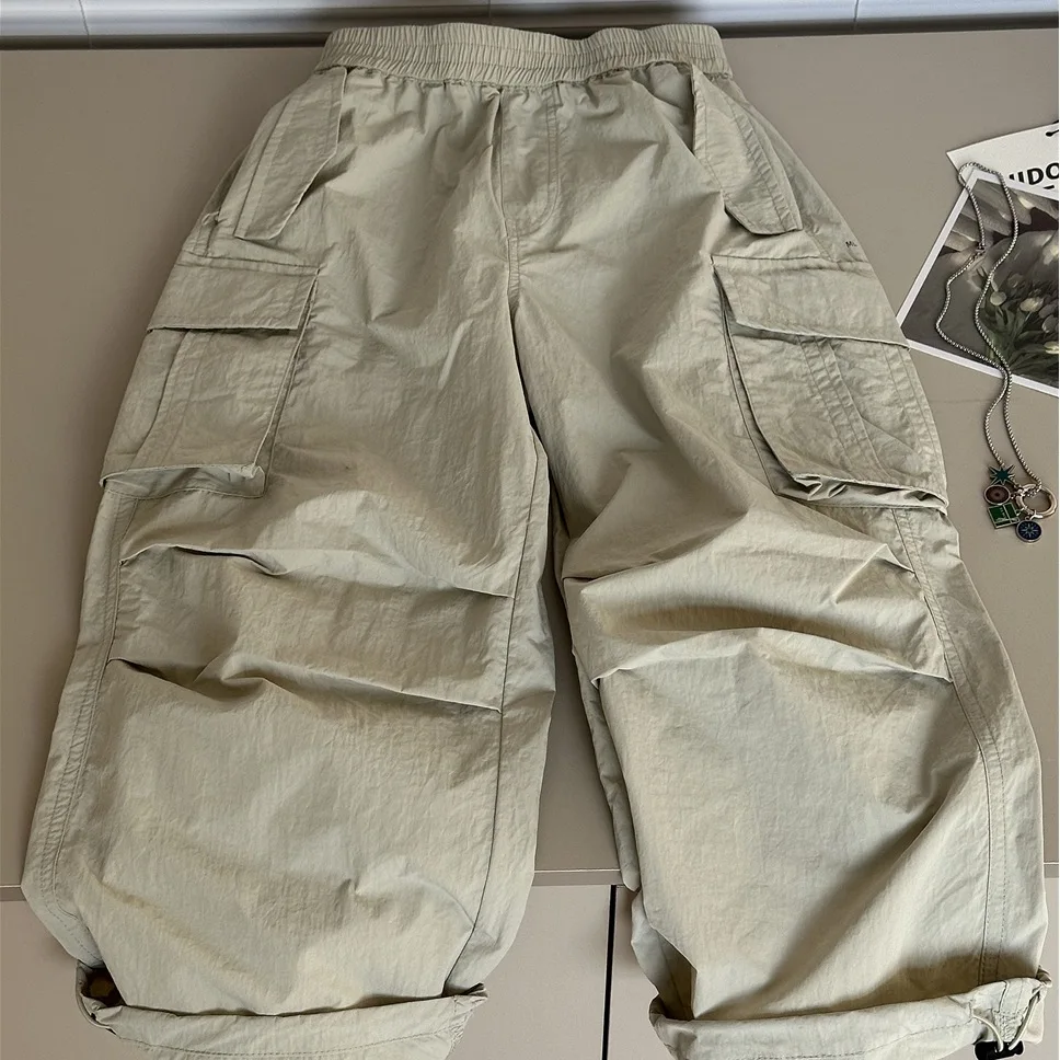 

Children Clothes Kids Casual Loose Pants New Spring Summer 2026 Boys Light Gray Thin Casual Fashionable Loose Kids Casual Pants