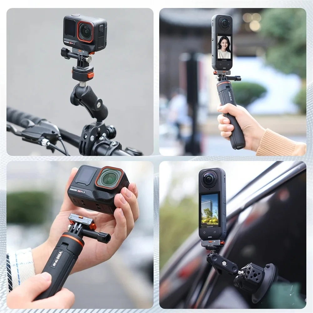 Magnetic Quick Release Adapter for Insta360 Ace Pro X5 X4 with 1/4