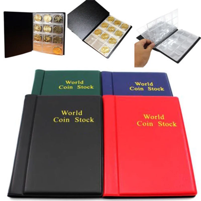 Holder Coin Album Pockets Storage tokens badges Album Book 120 Slots Collection Portable lightweight 150 * 110mm