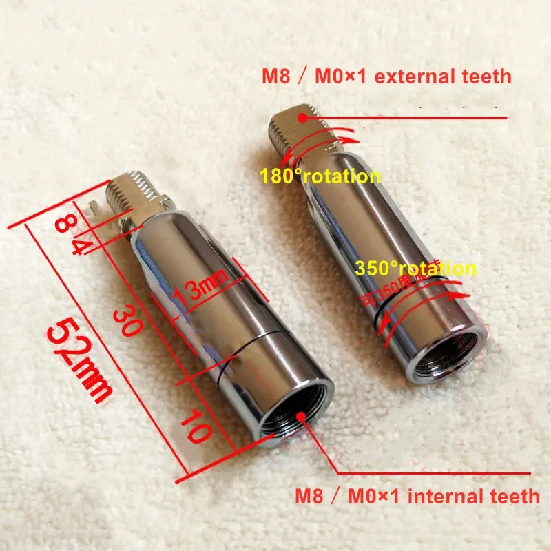 2pcs Table Lamp Universal Hinge Mechanical Joint External Teeth with Palm Steering Tube Moxibustion Clamp Bracket Accessories