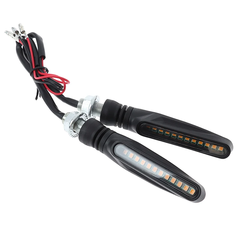 Clignotant LED pour moto, clignotant à eau courante, indicateur clignotant, E24, 12V