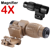 4X Pineapple Telescope Adjustable Magnifier Quick Release Sight Toy Gun Scope Outdoor Shooting Accessories 20-21mm Rail