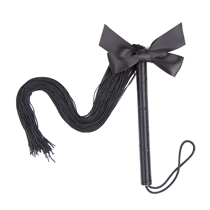 High Quality Pu Leather Pimp Whip Racing Riding Crop Party Flogger Hand Cuffs Queen Black Horse Riding Whip