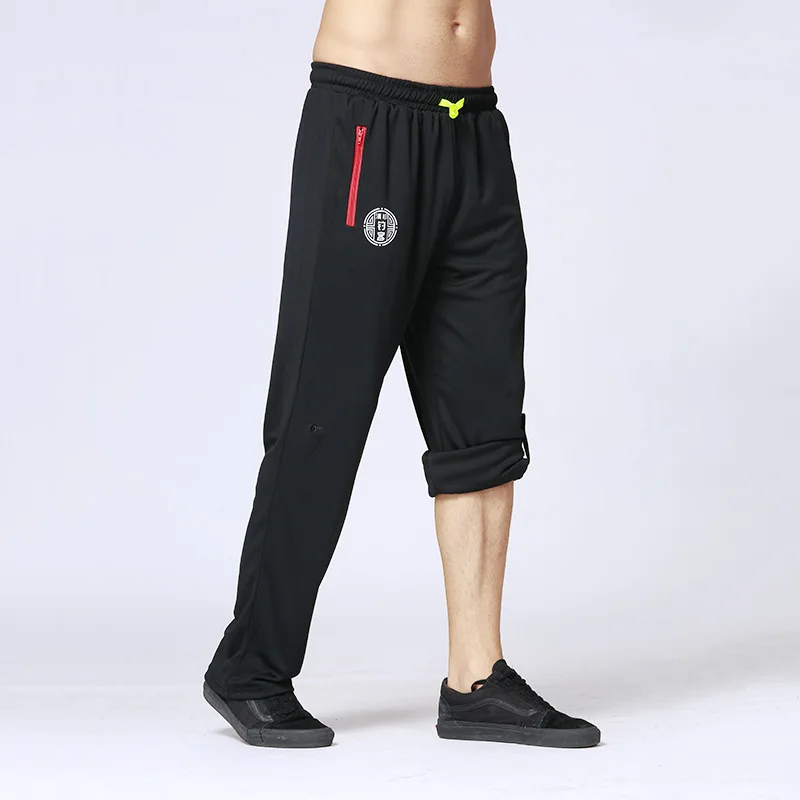 Pantalones de pesca de verano para hombre, Pantalón deportivo largo, suelto, transpirable, protector solar, ocio, pesca al aire libre, correr, pantalones ajustables