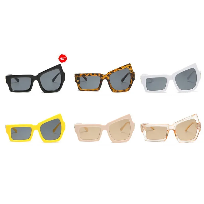 Eyebrows Weird European and American Sunglasses 2022 New Sunglasses Personality Irregular Size Eye Hip Hop Sunglasses Trend