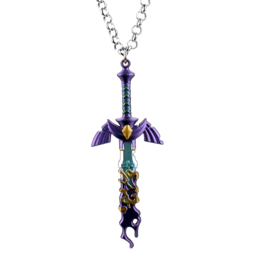 Game Legend of Zelda Master Sword Model Metal Keychain for Men Kingdom Tears Bag Pendant Key Ring Fans Collection Jewelry Gift