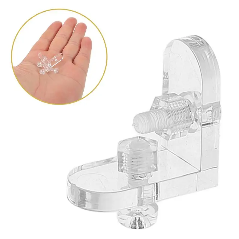 

20pcs Acrylic Box Clear Corner Brackets Jewelry Box Corner Braces Protector Corner Support Shelf Fixing Buckle Connectors