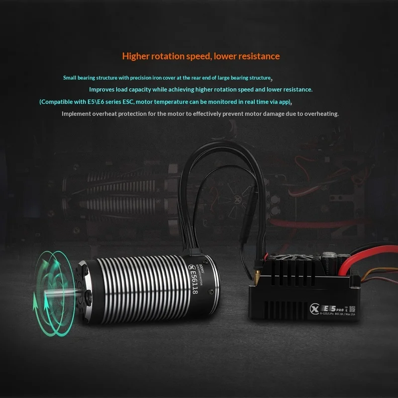 Xiongcai E56118 1:5 Sensible Brushless 800 1100kv Motor 8s 12s Waterproof Rc Remote Control Off-Road Vehicle Upgrade Accessories
