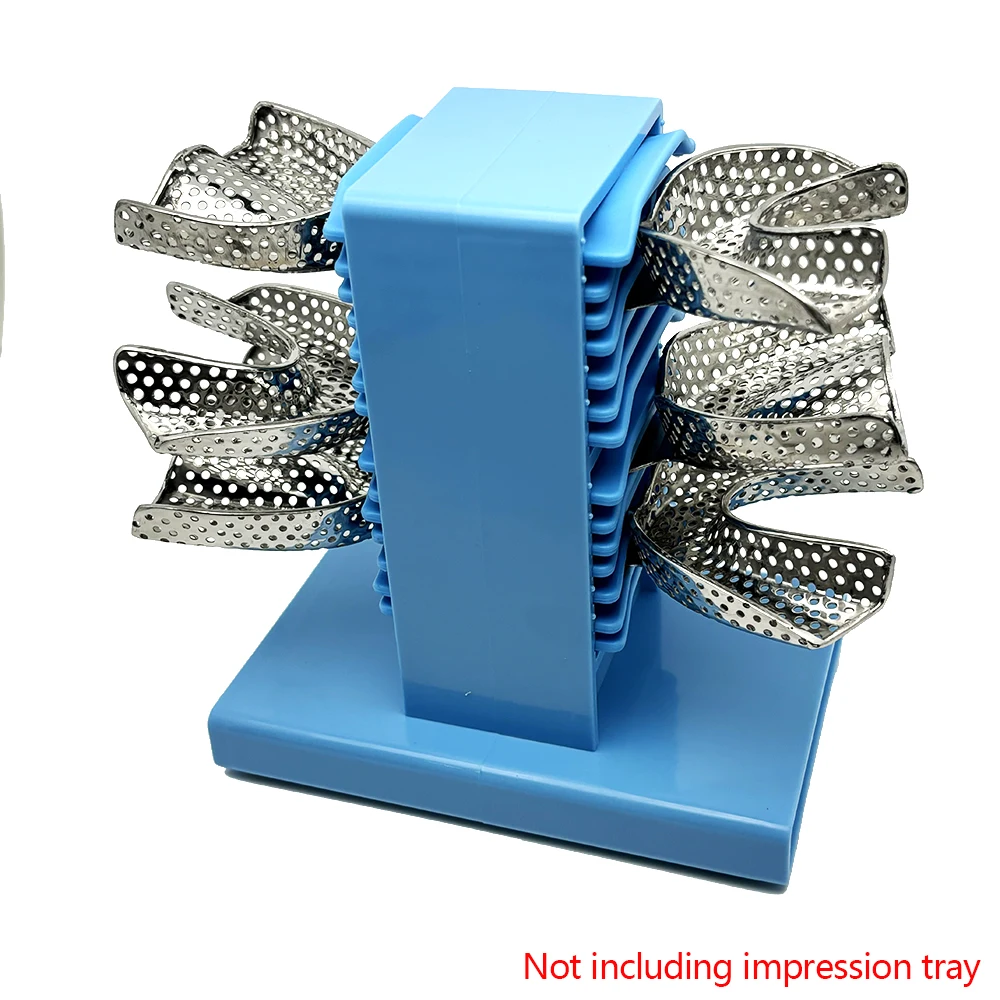 

Dental Impression Tray Holder Stand Dental Tooth Tray Bracket Placement Holder Dental Tray Storage Rack Dentistry Tools