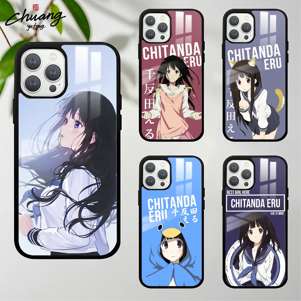 Чехол для телефона Hyouka Chitanda Eru для 11, 12, 13, 14, 15, 16 Pro Max mini Plus, чехол для телефона с матовым зеркалом