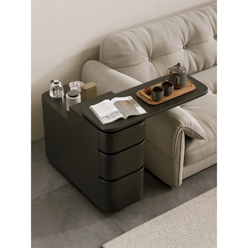 Sofa side cabinet, tea table, movable trolley, ultra-narrow household