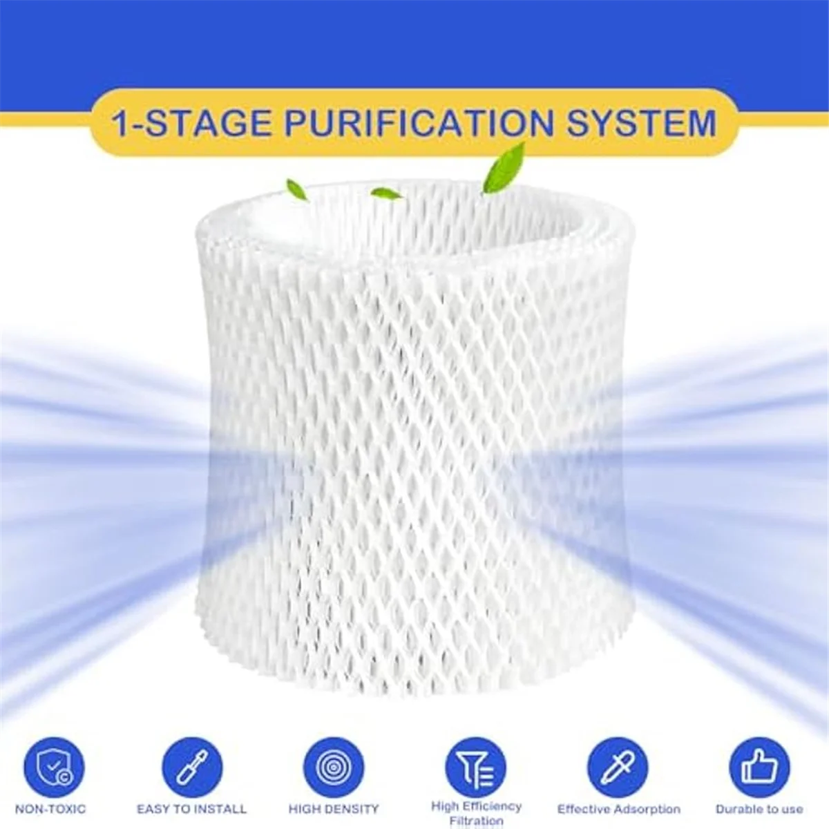 Humidifier Wicking Replacement Filter for Canopy Bedside Humidifier,Wood Pulp Paper Filter,Humidifier Filters 3pcs