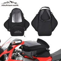 MOUNTAIN HAWK, nuevas bolsas magnéticas fuertes para tanque de motocicleta, navegación para teléfono móvil, bolsa para tanque de aceite de motocicleta, bolso de hombro con correas fijas
