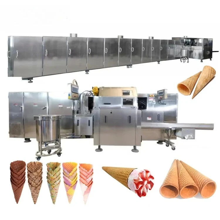 Customized Automatic Wafer Roll Production Line Sugar Cone & Ice Cream Cone Baking Maker Top Selling