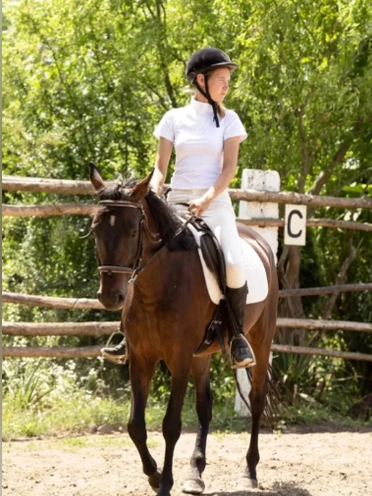 Pantalones de montar a caballo para mujer, conjuntos de ropa ecuestre, pantalones de montar a caballo de silicona de asiento completo con bolsillos,