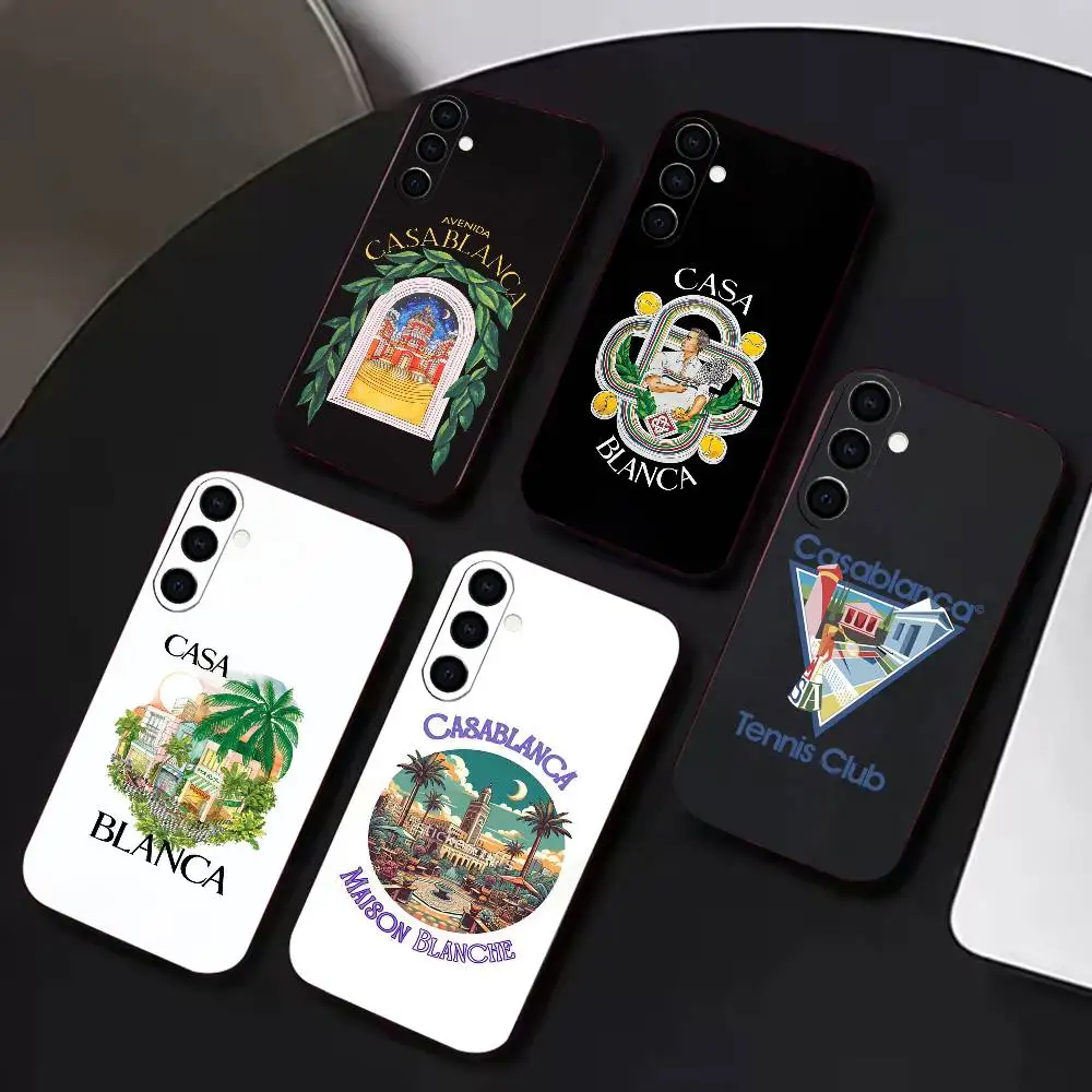 C-Casablanca Logo Paris  Phone Case For Samsung A72,A53,A71,A70,A52,A73,A51,Silicone Black Soft