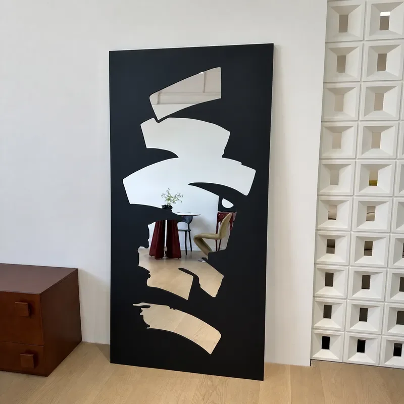 Creative Clock Photo Dressing Mirror Living Room Wall Decorative Art Mirror Clothing Store Large Floor Mirror