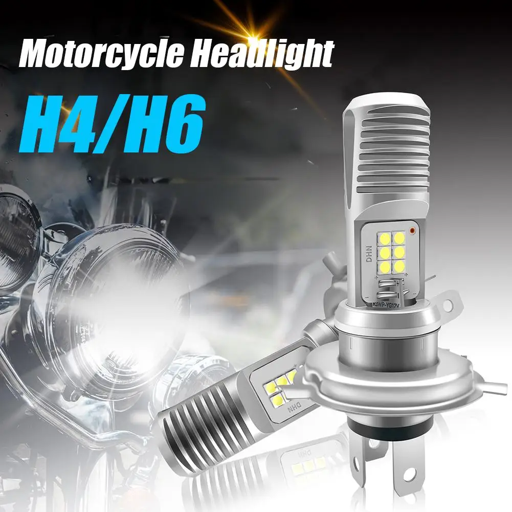 Motorcycle Light Herringbone 12 Beads Double-sided Front Three-claw 12v Luminous Bulb Car Built-in High-brightness Light U3z3