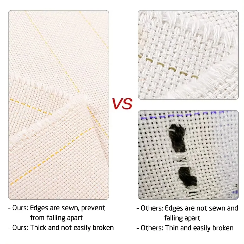 Overlocking Waterproof Water-Soluble Heavyweight Nonwoven Tufting Cloth Marked Lines-Primary Monk's Cloth for DIY Rug-Punch