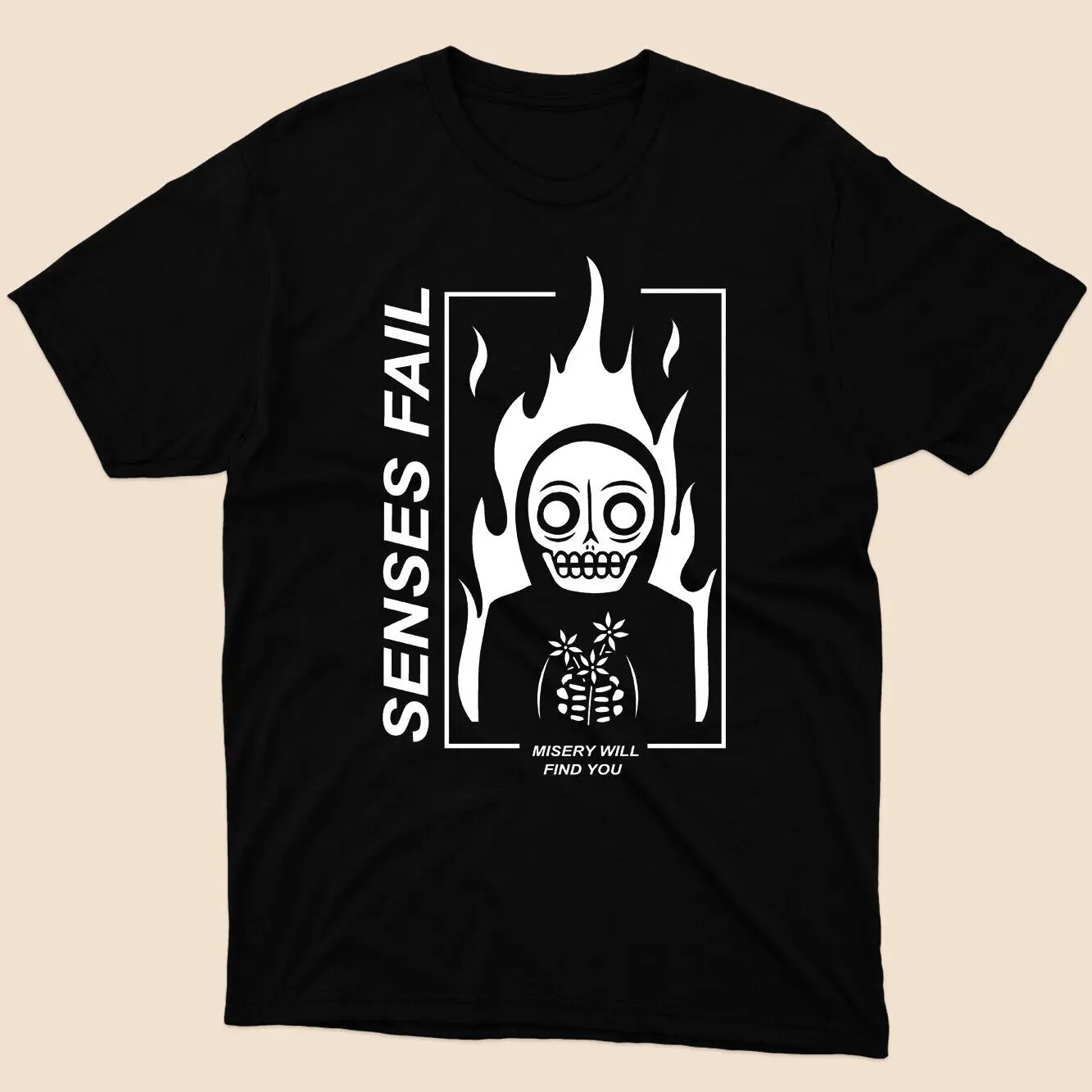 

Senses Fail Graveyard Essential T-Shirt Black Size S to 5xl