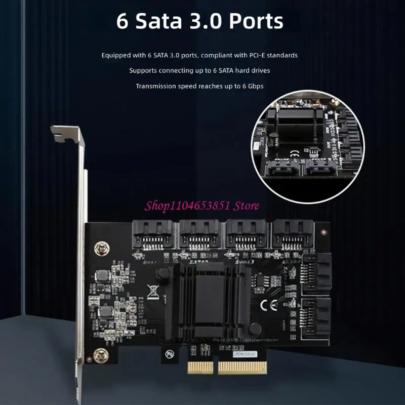 TXB119/TXB113 PCIE to 6 Port SATA3.0 PCIE Expansion Card Flexible Storage Solution Hard Drive Adapter Controller 