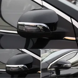 For Toyota Camry 2012 2013 2014 2015 2016 2017 ABS Chrome Side Door Rearview Mirror Strips Frame Trims Sticker Car Accessories