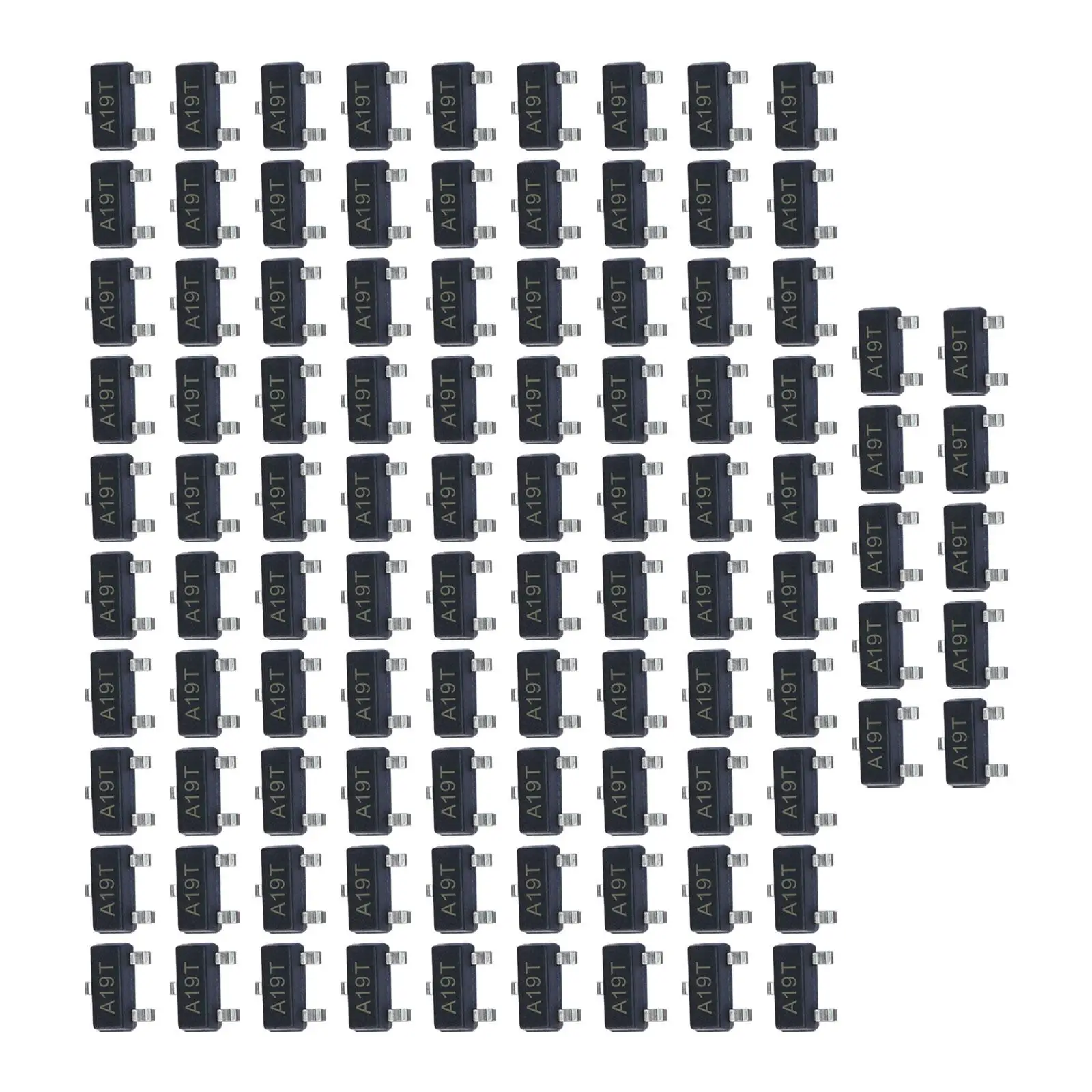 100Pcs AO3401 Field Effect Transistor A19T Sot-23 Strength Low Power Dissipation General Purpose Easy to Install Replacement