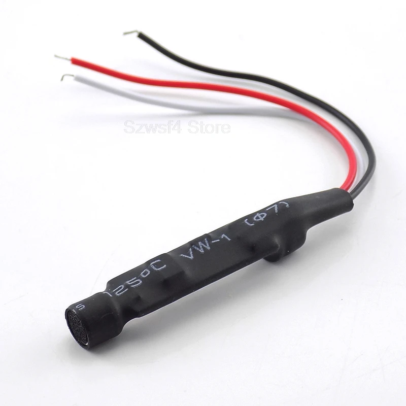 

Mini Micro Audio System Sound Monitor Audio Pickup Device DC Power Cable Camera CCTV Microphone Surveillance CCTV Security E4