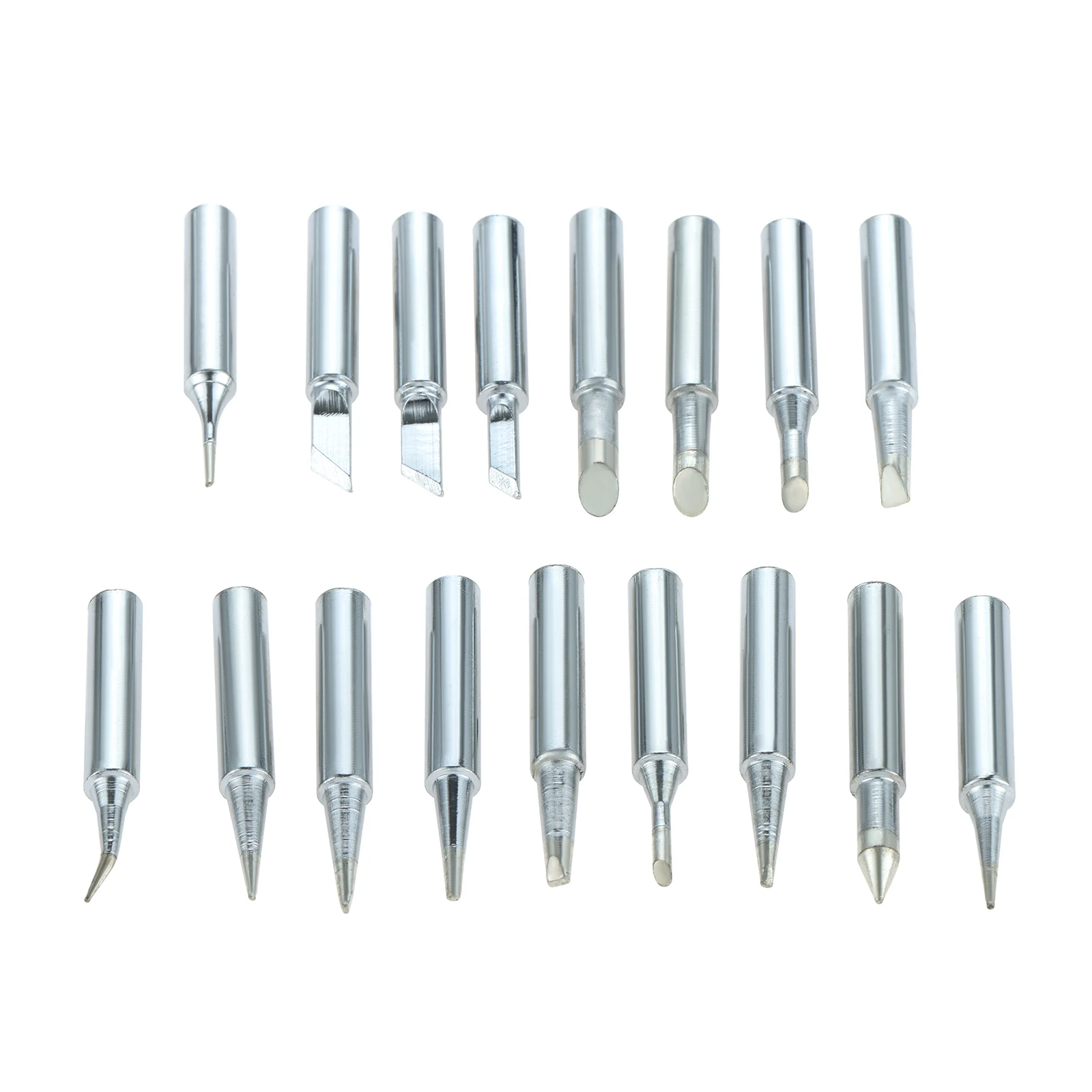 17 Pcs Soldering Iron Tips Set Fit for 936 Soldering Stations Electric Soldering Iron Head Universal 900M Copper Welding Heads