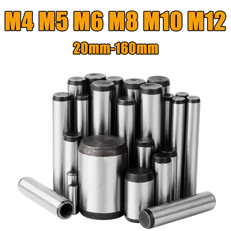 M4 M5 M6 M8 M10 M12 45# Steel Taper Pin with Internal Thread Plus Hard Dowel GB118 High Strength Quench Hardened Steel Taper Pin