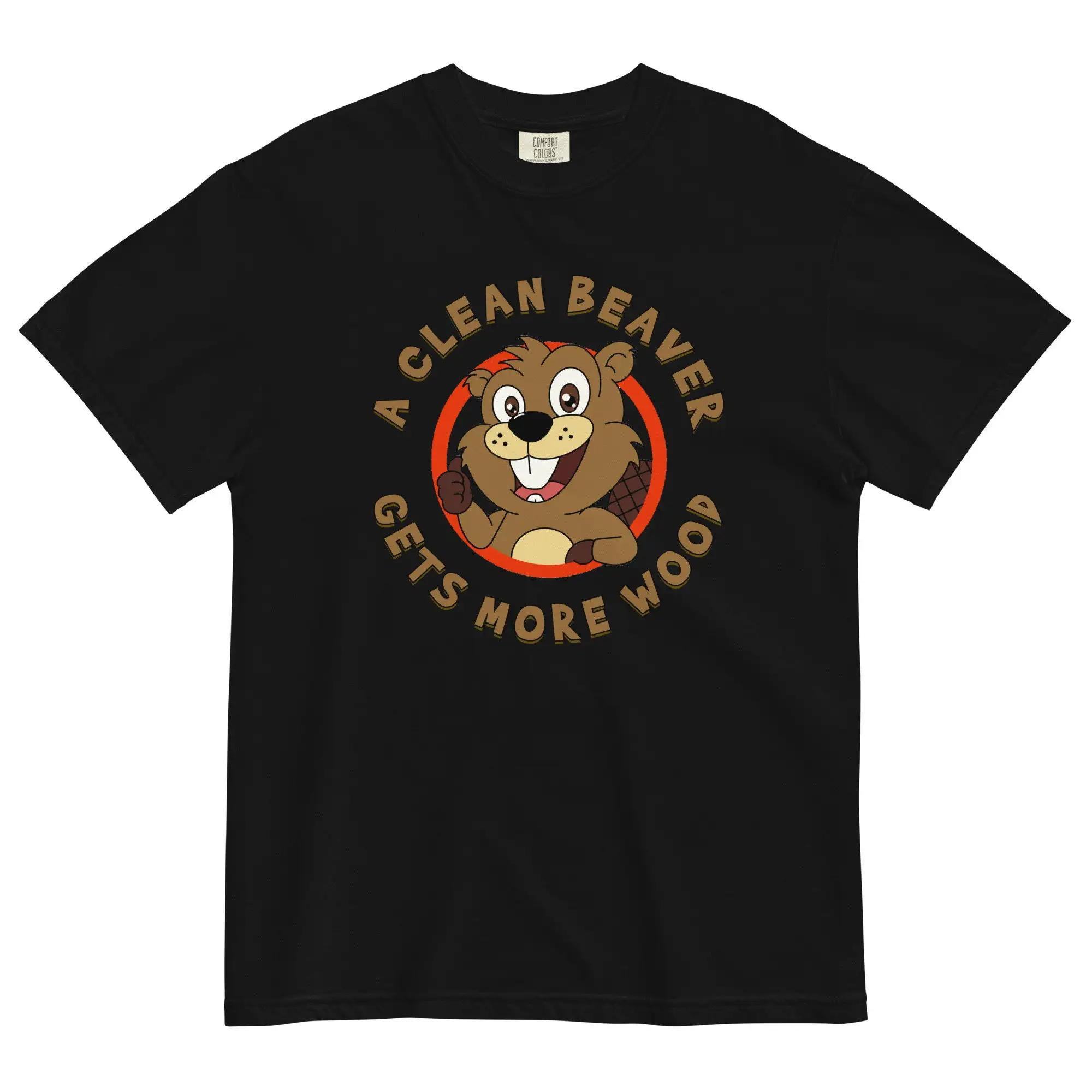تي شيرت The Clean Beaver يحصل على المزيد من الخشب المضحك على شكل كلمات كرتونية للبالغين