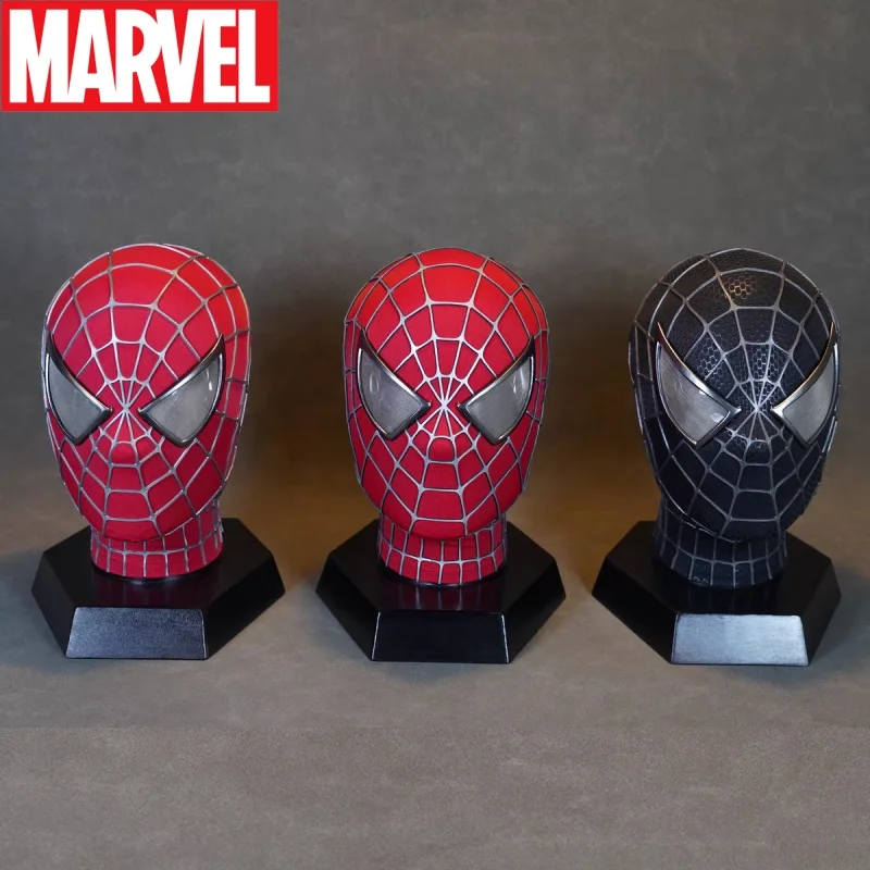 

New Marvel First Spider Man Mask Toby Maguire'S First Generation Headset Movie Restoration Handmade Halloween Cosplay Gift