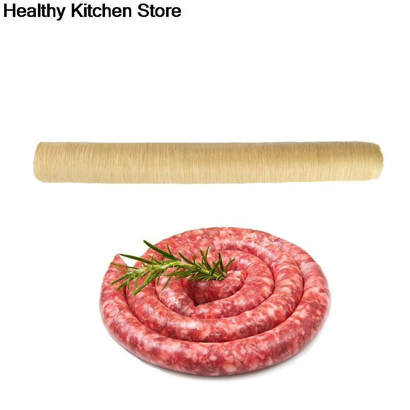 1pc 18MMx15M Sausage Casing Meat Packing Tools Meat Fillers Machine Nozzle Filler Shell for Sausage Maker Kitchen Tools
