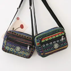 Large Capacity Female Nylon Flower Color Cloth Bag Dumpling Type Large Shoulder Handbag Female Single Crossbody Shopping Bag