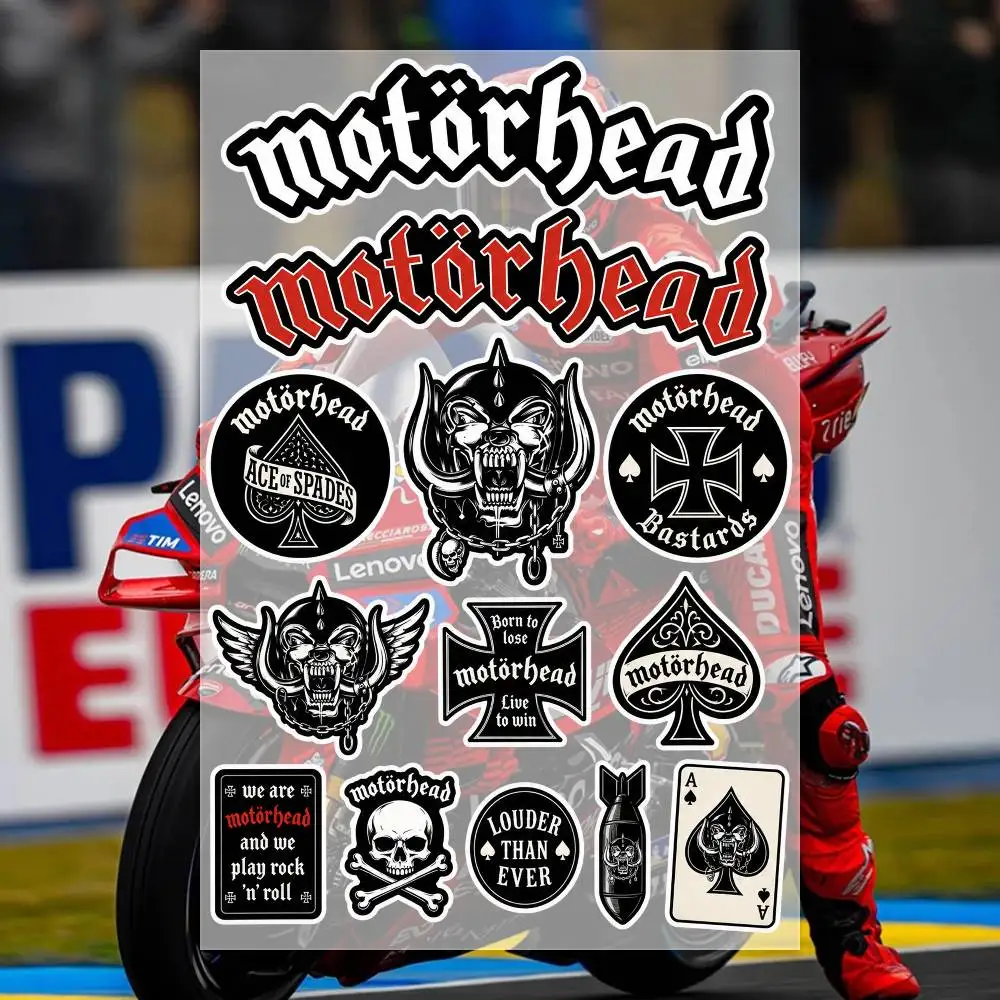 M-otorhE-A-D Stickers Moto Sticker Auto Body Bumper Windows Motorcycle Laptop Walls Vinyl Decal Car Tuning Accessories view 2