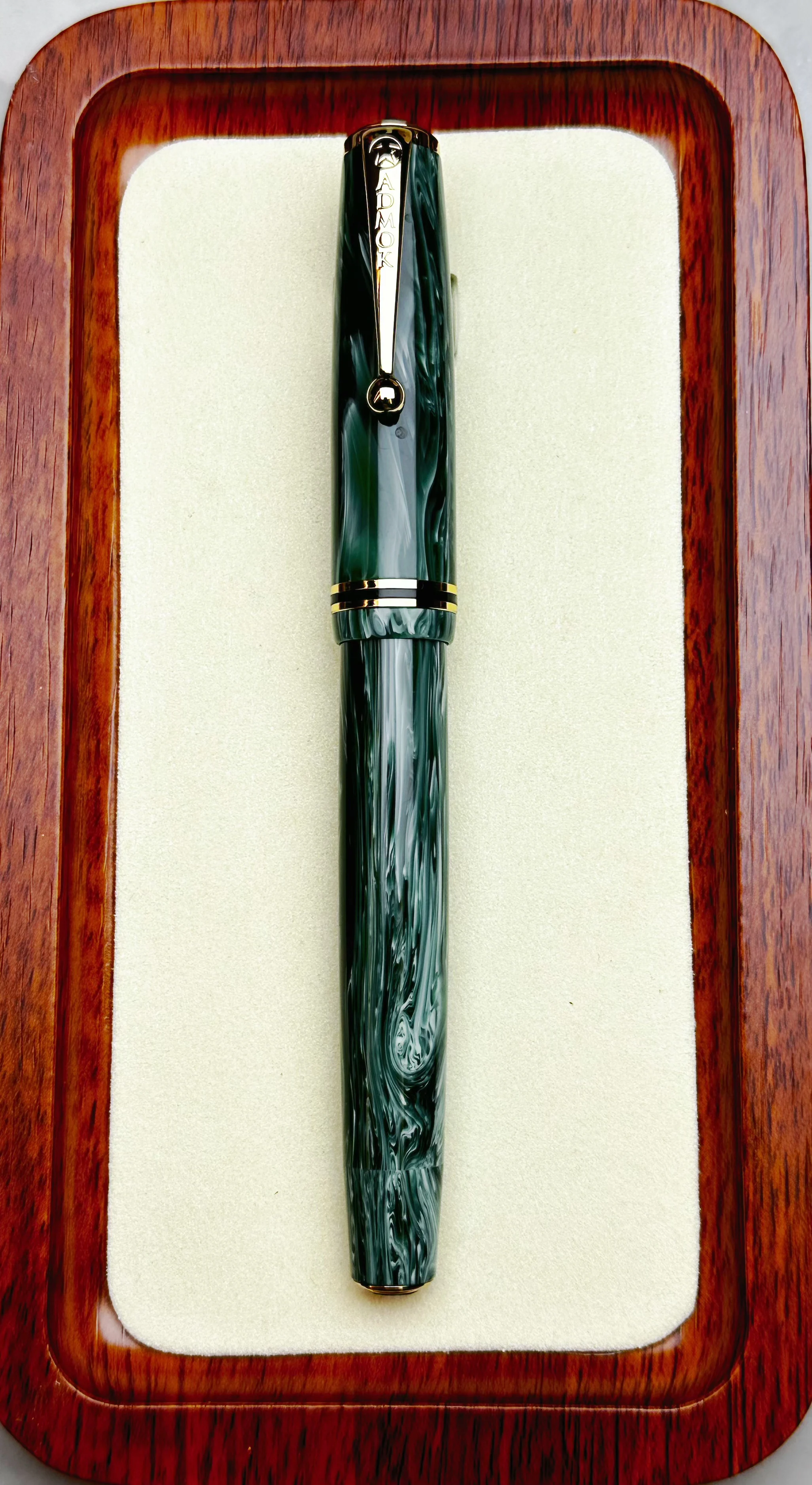 ADMOK 28 아크릴 클래식 레플리카 골드 스타 28 만년필 No.6 슈미트 펜촉 워터 피스 버튼 잉크 비즈니스 쓰기 펜 선물