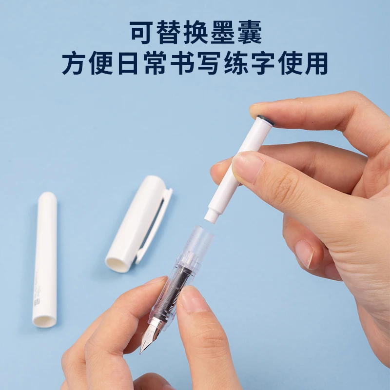 قرطاسية ديلي SF614 قلم الطالب السائل المباشر للمكتب ومستلزمات الدراسة تأتي مع أكياس الحبر