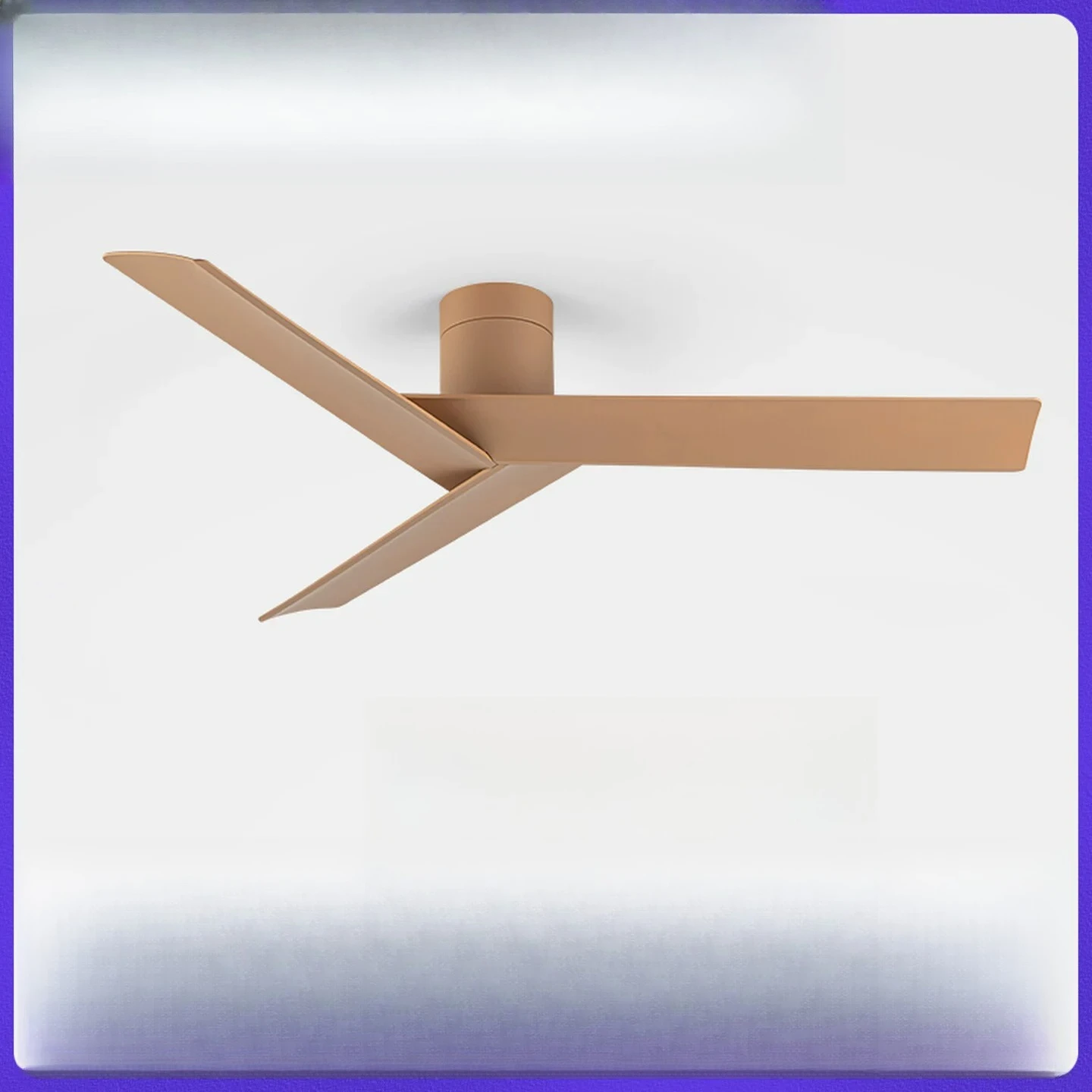 Minimalist wind ultra-thin ceiling fan, three-leaf silent fan, simple household bedroom, living room fan, dining room fan
