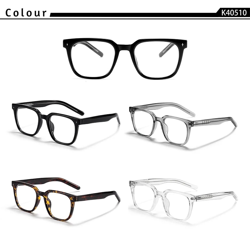 CATERSIDE Mode Herren Quadratische Brillengestell Tr-90 Rahmen Anti Blaues Licht Brillen Damen Täglich Einfache Dekorative Brillen – Detail 1