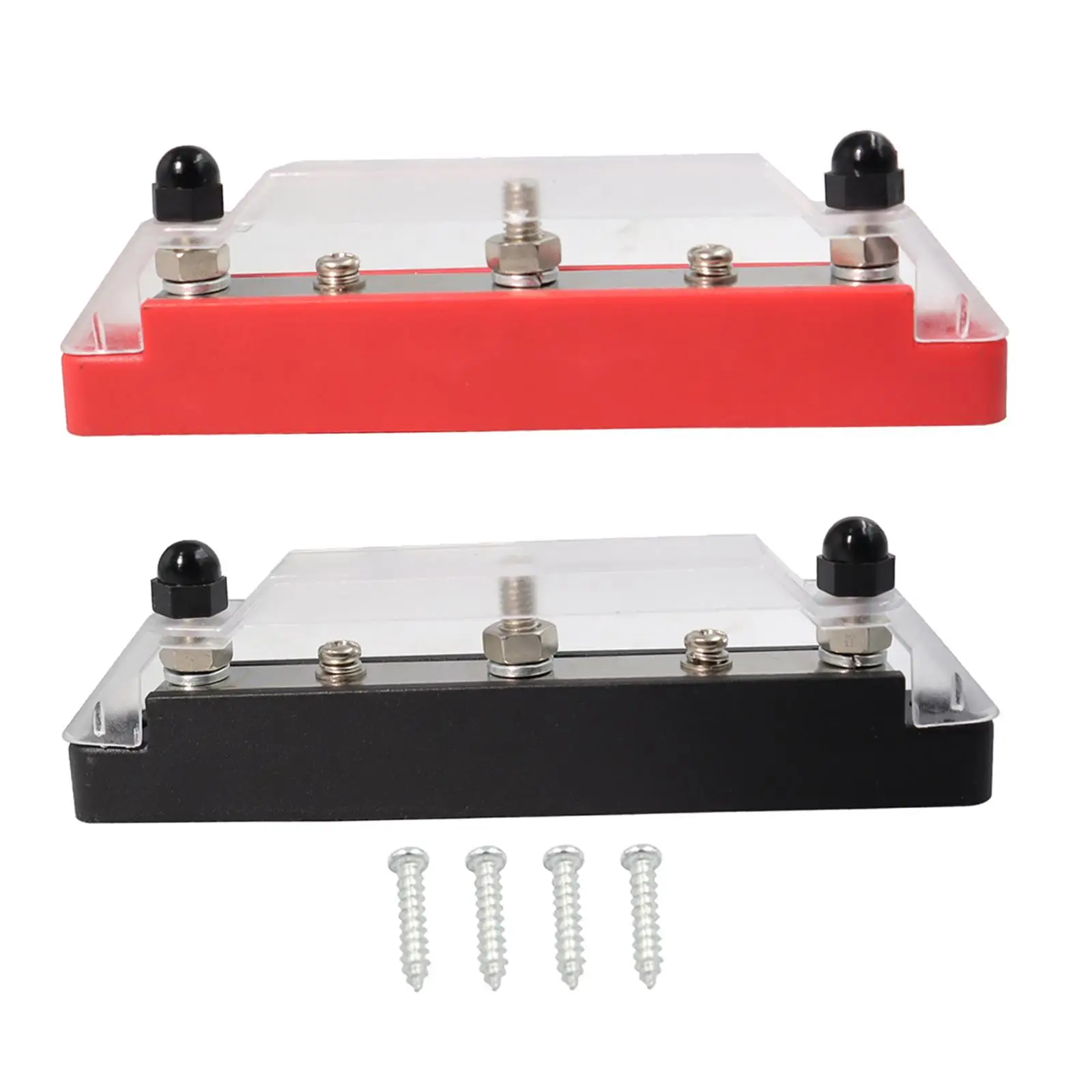 Power Distribution Terminal Block, 5 Way Busbar, Battery Terminal Distribution