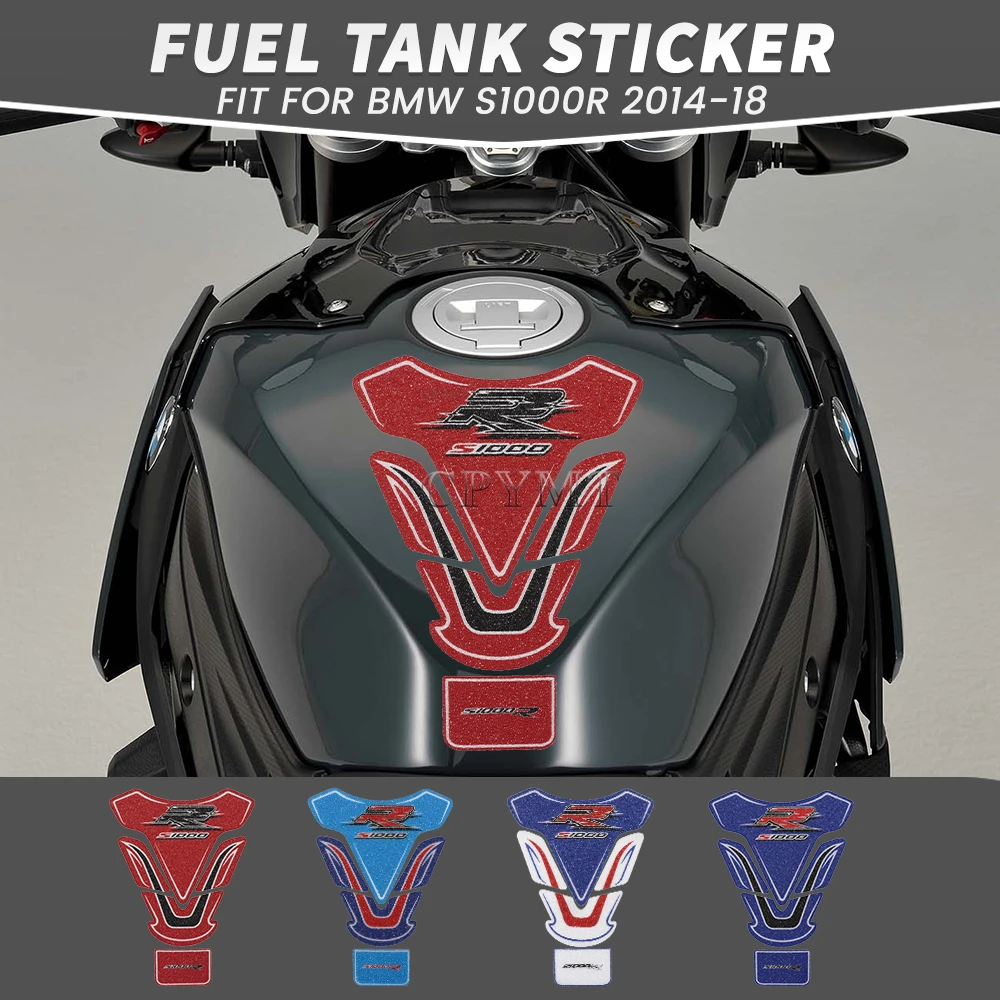 

pegatinas moto Fuel Tank Protection Cover Decals Fit For BMW S1000RR 2014 15 16 2017 2018 Motorcycle Frosted stickers accesorios