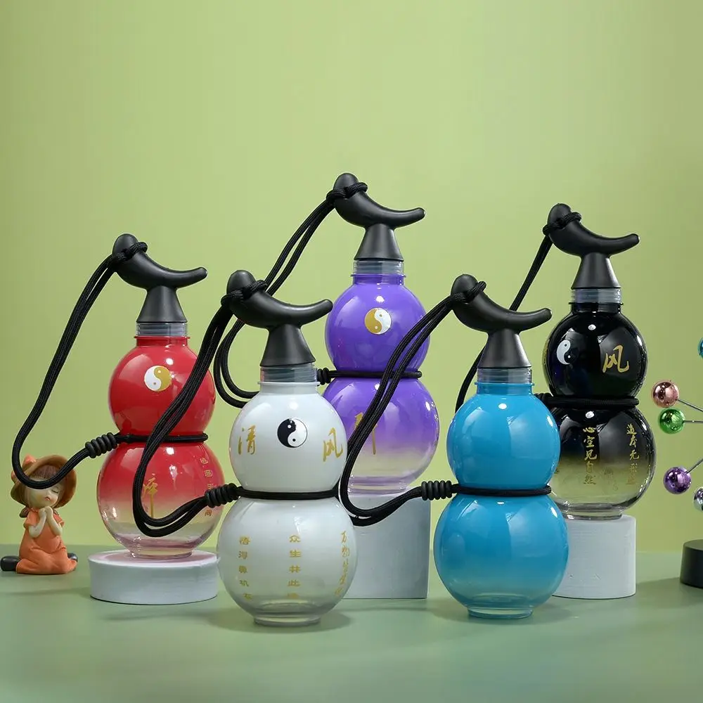 Taoism Gradient Color Gourd Water Bottle Chinese Style 750ML Water Cup Sticker DIY Large Capacity Kettle Sport